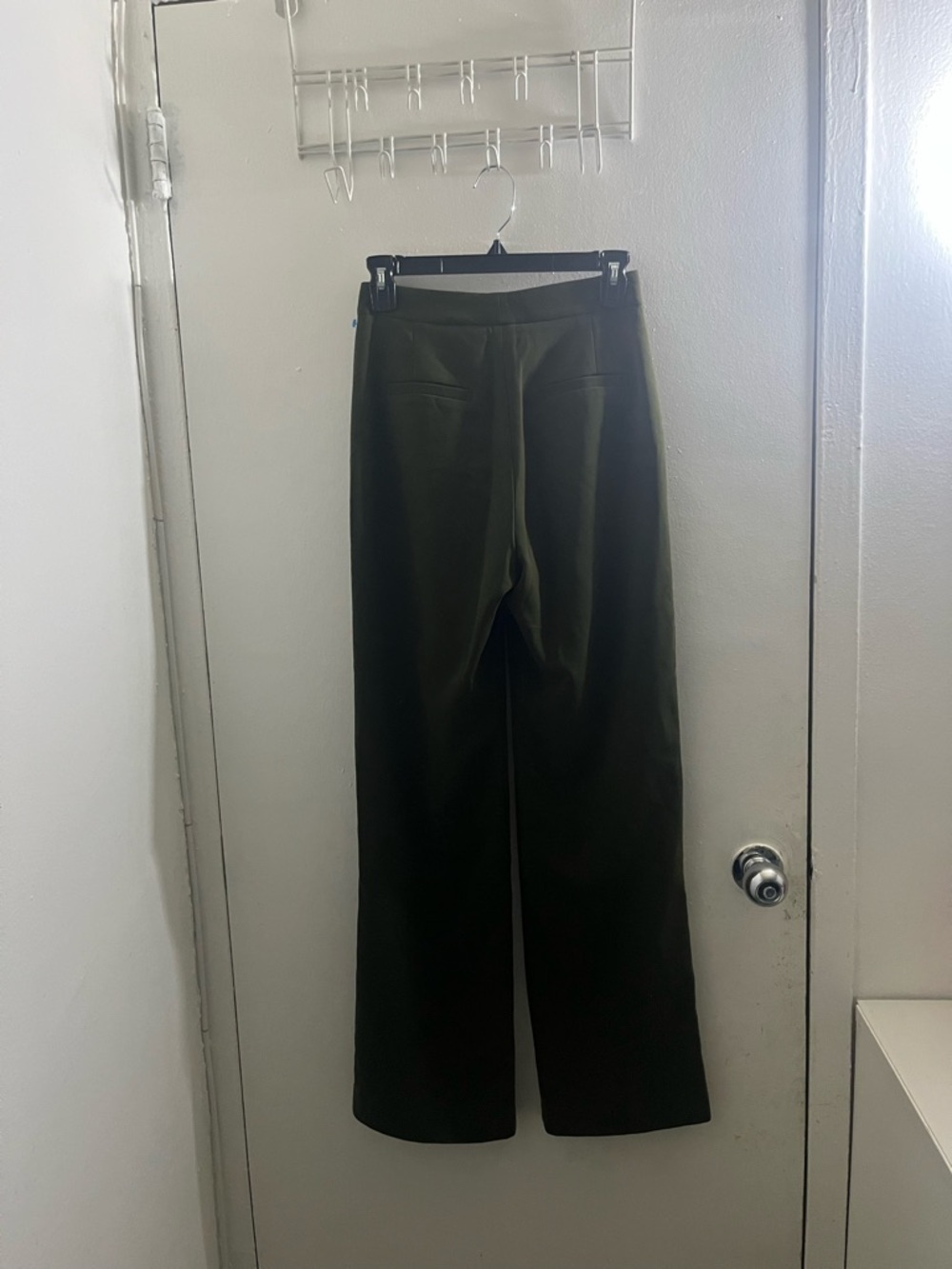 Lulu's Olive Green High-Waist Wide-Leg Pants - Picture 2 of 7